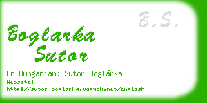 boglarka sutor business card